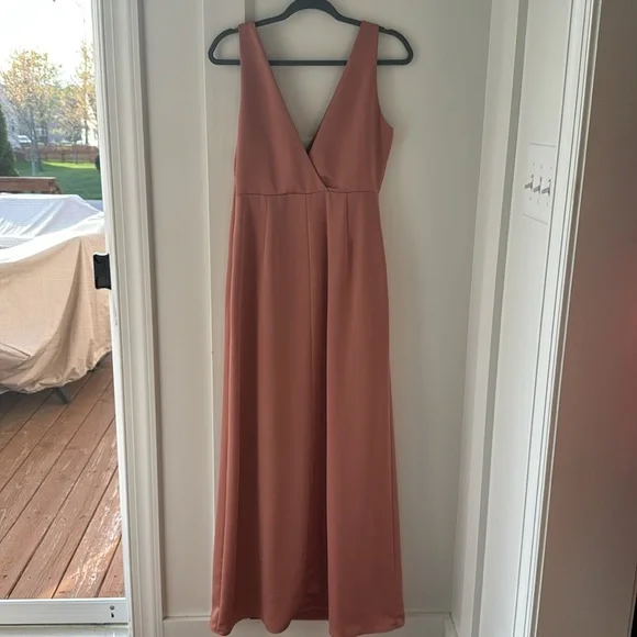 Anthropologie BHLDN Piper V-Neck Side-Slit Satin Maxi Gown Bridesmaid Sedona 6 - threedaughtersproperties.com Anthropologie BHLDN Piper V-Neck Side-Slit Satin Maxi Gown Bridesmaid Sedona 6 - threedaughtersproperties.com